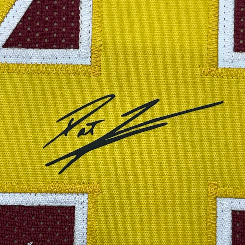 Framed Facsimile Autographed Pat Tillman 35x39 Arizona State Red Reprint Laser Auto Football Jersey Size Men's XL (ONLINE ORDER ONLY)