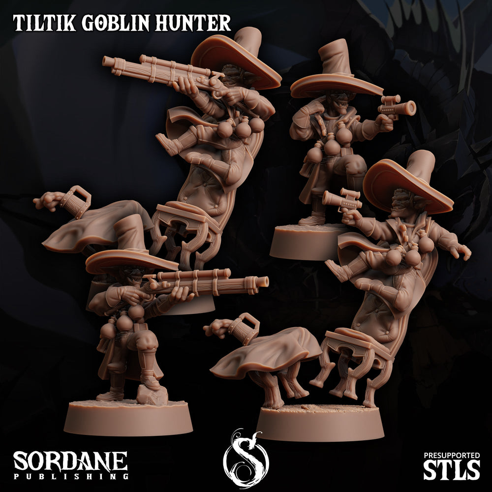 3D Printed Sordane Publishing Tiltik Goblin Hunter 28 32mm D&D (Online Only)