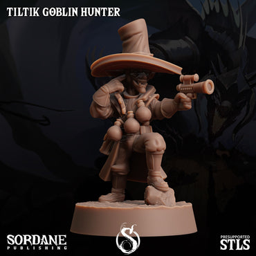 3D Printed Sordane Publishing Tiltik Goblin Hunter 28 32mm D&D (Online Only)