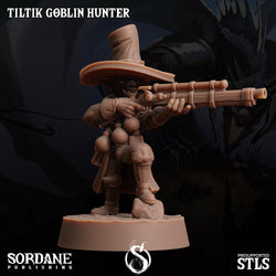 3D Printed Sordane Publishing Tiltik Goblin Hunter 28 32mm D&D (Online Only)