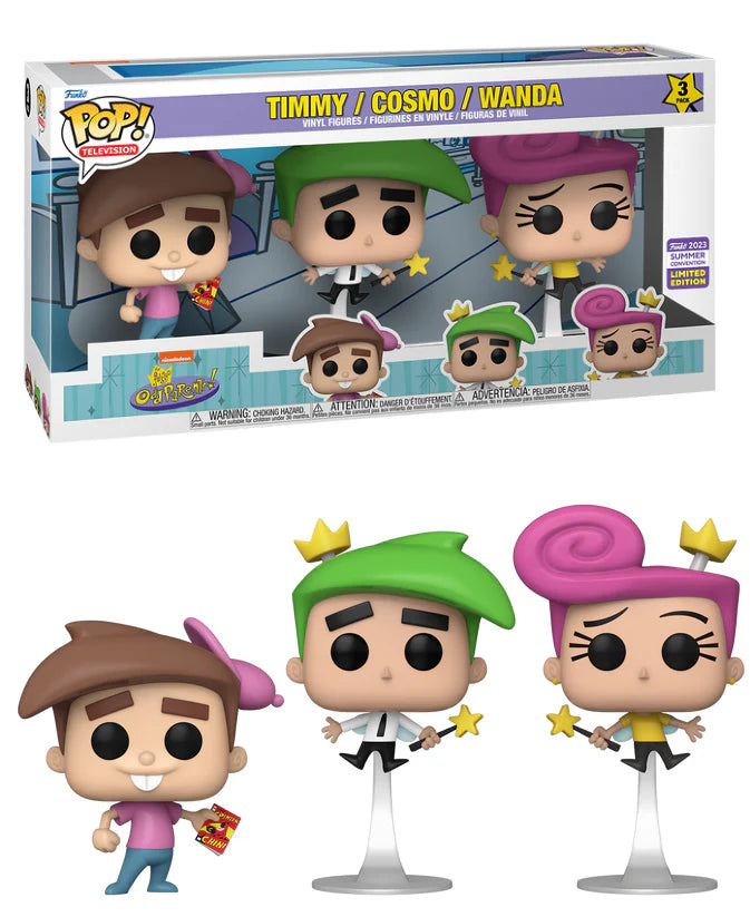 Pop! Television: The Fairly OddParents - Timmy / Cosmo / Wanda (3-Pack) (ONLINE ORDER ONLY)