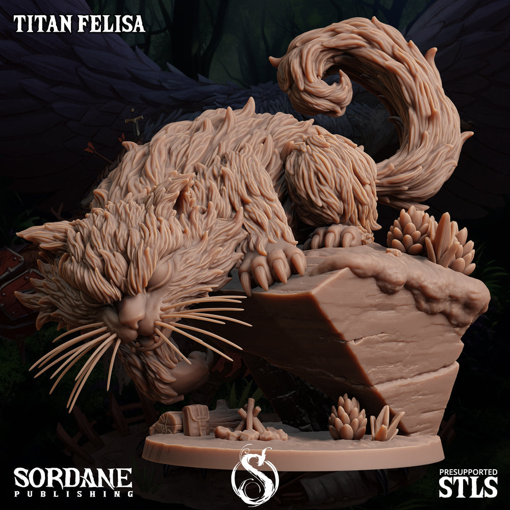 3D Printed Sordane Publishing Titan Felisa Burrows Below 28 32mm D&D (Online Only)