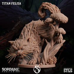 3D Printed Sordane Publishing Titan Felisa Burrows Below 28 32mm D&D (Online Only)