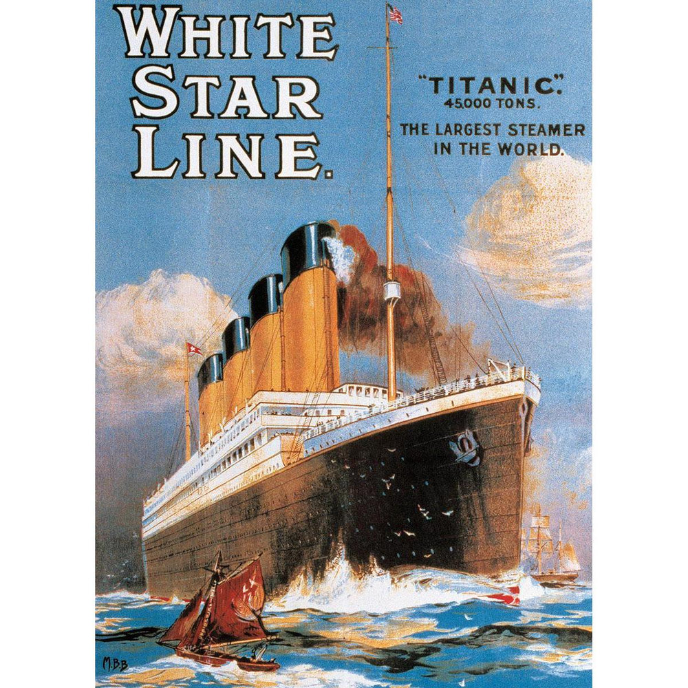Titanic White Star Line 1000 Piece Jigsaw Puzzle Eurographics (ONLINE ORDER ONLY)