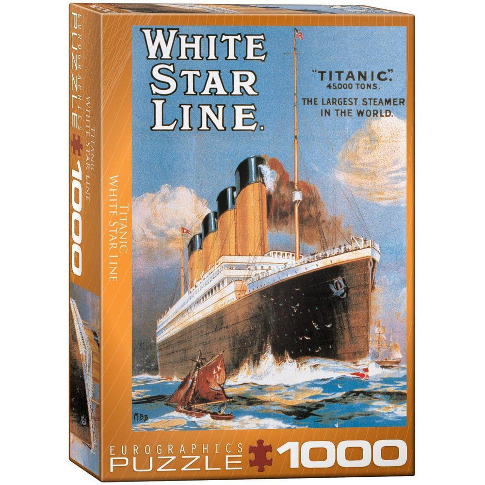 Titanic White Star Line 1000 Piece Jigsaw Puzzle Eurographics (ONLINE ORDER ONLY)