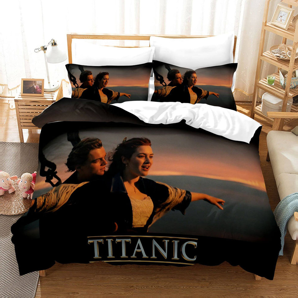 Titanic Jack And Rose Bedding Set Quilt Cover Without Filler (Online Order Only)