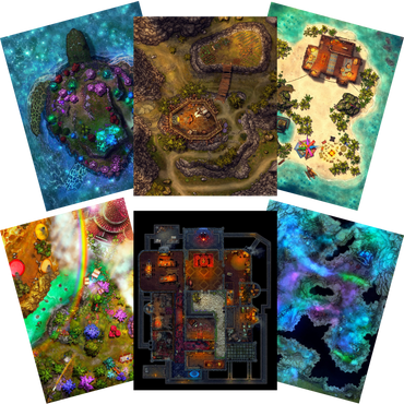 Battlezoo Ancestries: Year of Titans Themed Battle Maps