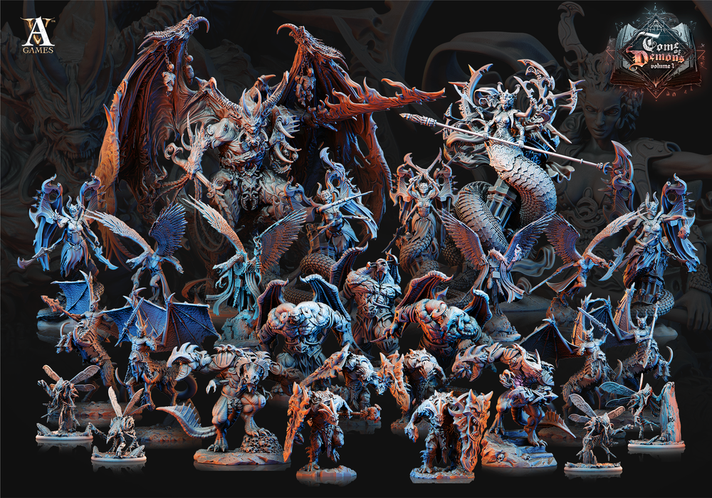 3D Printed Archvillain Games Tome of Demons Vol. 1 - Essetria 28mm 32mm D&D (Online Only)