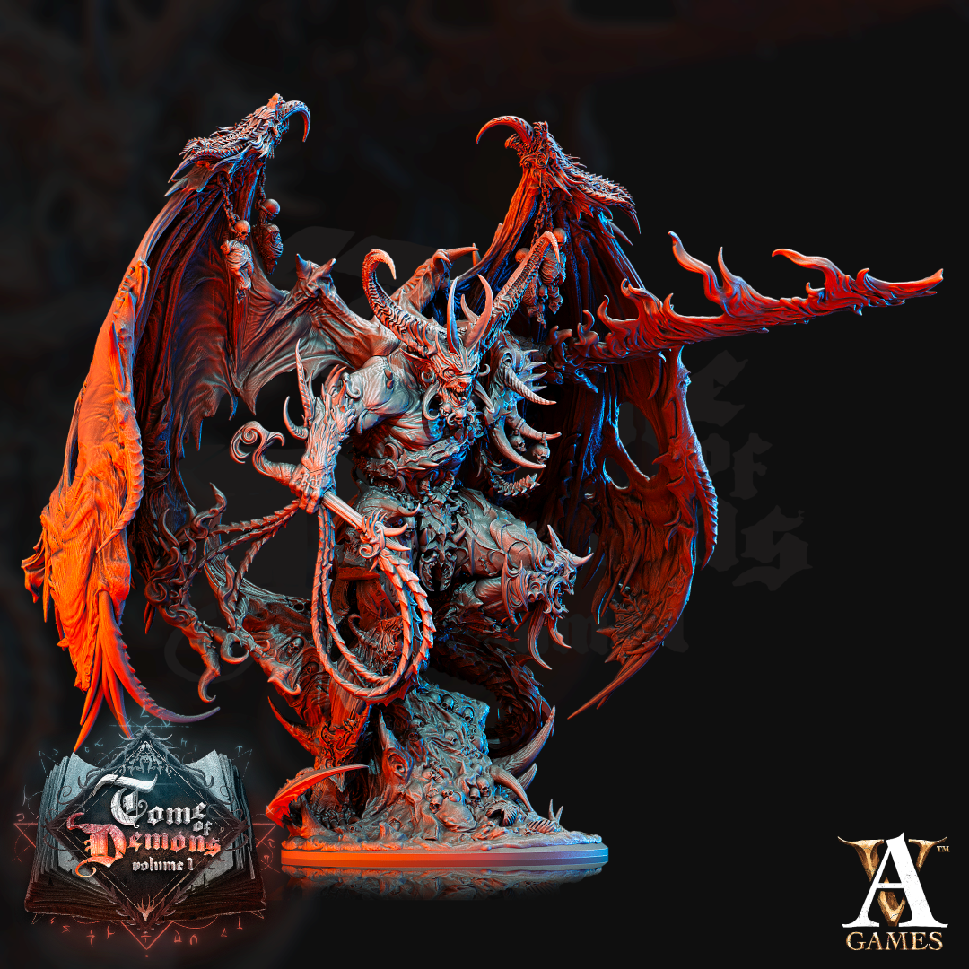 3D Printed Archvillain Games Tome of Demons Vol. 1 - Armaros Chaos Incarnate 28mm 32mm D&D (Online Only)