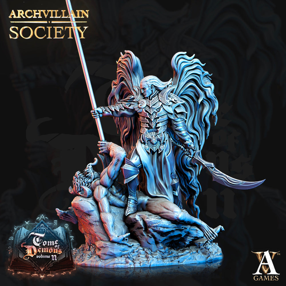 3D Printed Archvillain Games Archvillain Society Vol. VII - Alehdaymon the Avenger 28mm 32mm D&D (Online Only)