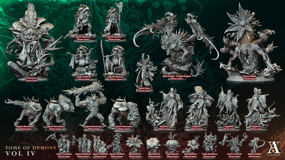 3D Printed Archvillain Games Spore Deacon Tome of Demons Vol IV 28 32mm D&D (Online Only)