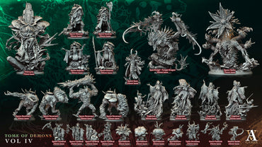 3D Printed Archvillain Games Ymircyne Tome of Demons Vol IV 28 32mm D&D (Online Only)