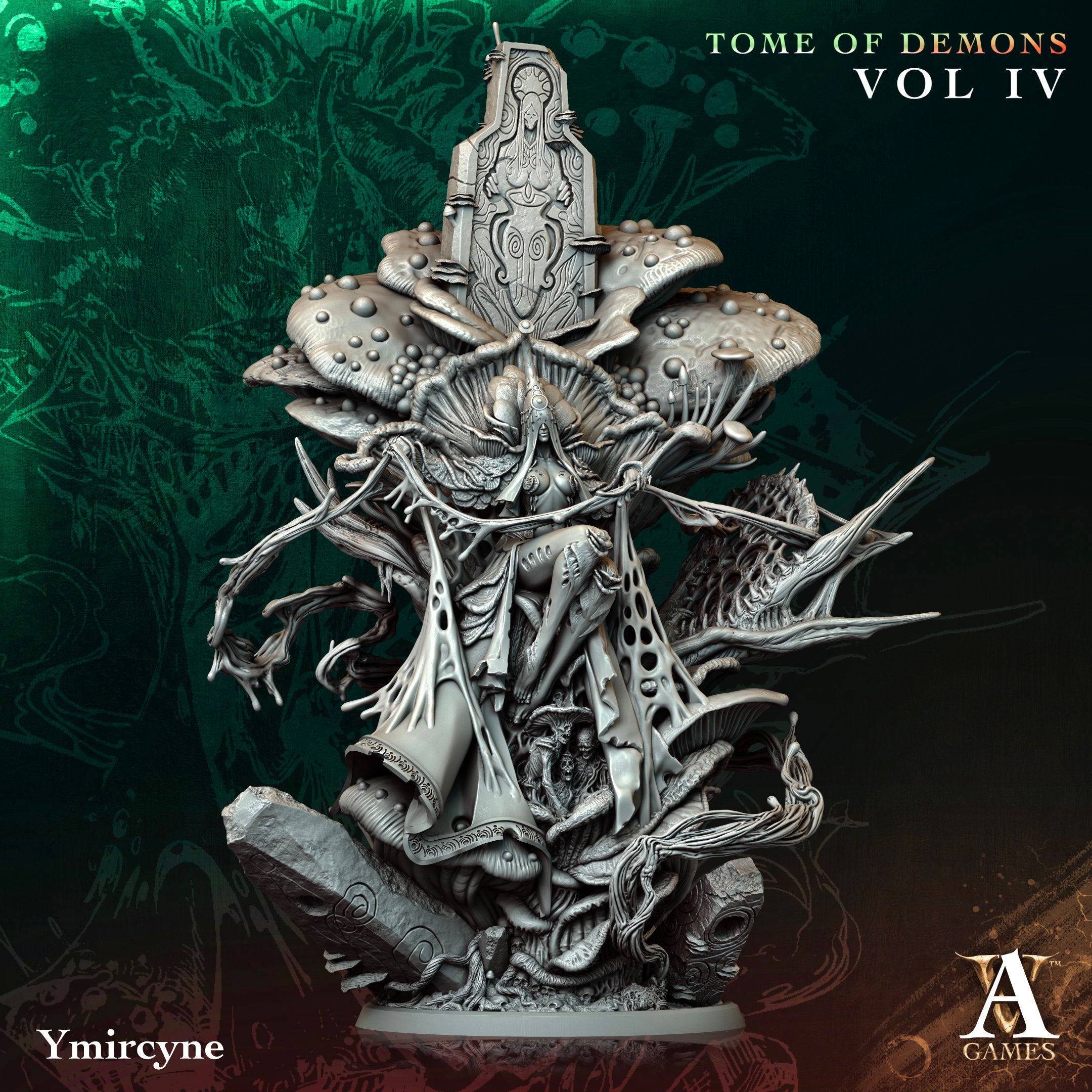 3D Printed Archvillain Games Ymircyne Tome of Demons Vol IV 28 32mm D&D (Online Only)