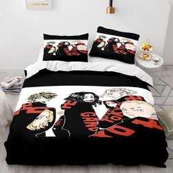 Tokyo Revengers Cosplay 3 Piece Bedding Set Quilt Cover (Online Order Only)