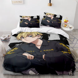 Tokyo Revengers Cosplay 3 Piece Bedding Set Quilt Cover (Online Order Only)