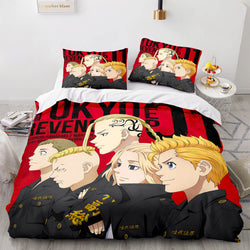 Tokyo Revengers Cosplay Bedding Set Quilt Cover Without Filler (Online Order Only)