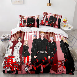 Tokyo Revengers Cosplay Bedding Set Quilt Cover Without Filler (Online Order Only)