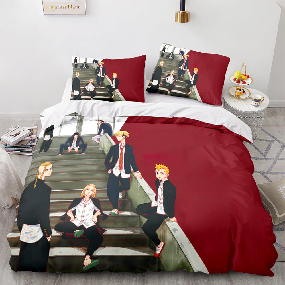 Tokyo Revengers Cosplay Bedding Set Quilt Cover Without Filler (Online Order Only)