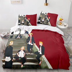 Tokyo Revengers Cosplay Bedding Set Quilt Cover Without Filler (Online Order Only)