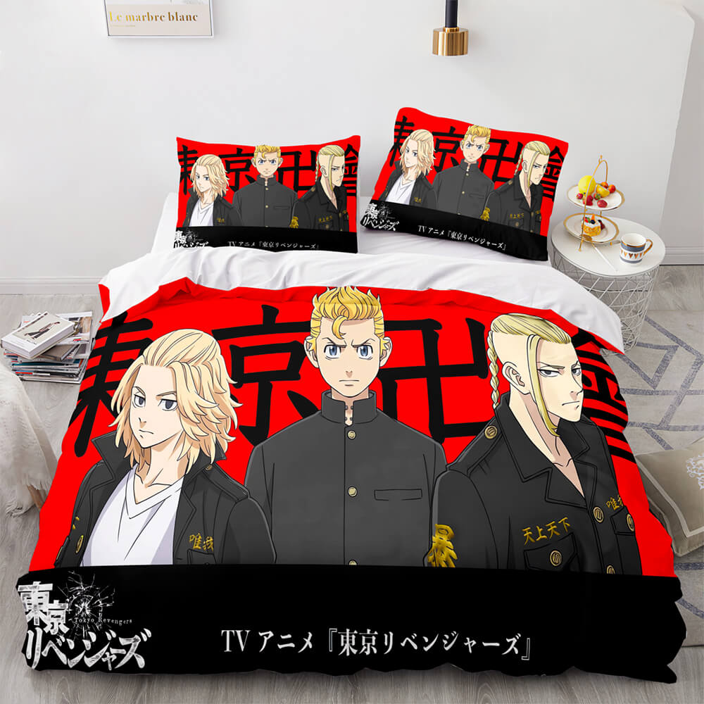 Tokyo Revengers Cosplay Bedding Set Quilt Cover Without Filler (Online Order Only)