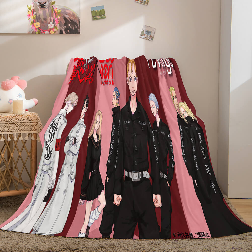 Tokyo Revengers Cosplay Flannel Blanket Throw (Online Order Only)