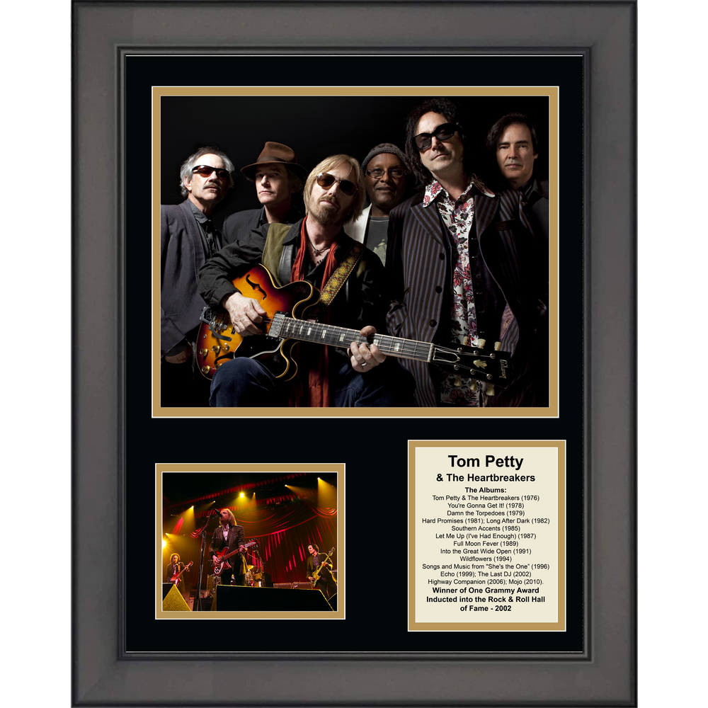 Framed Tom Petty & The Heartbreakers Albums Discography 11"x14" Music Three Photo Collage (ONLINE ORDER ONLY)