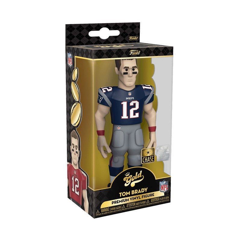 Funko Gold NFL New England Patriots Tom Brady (Home) Chase 5-Inch Funko Gold Vinyl Figure (Vaulted)