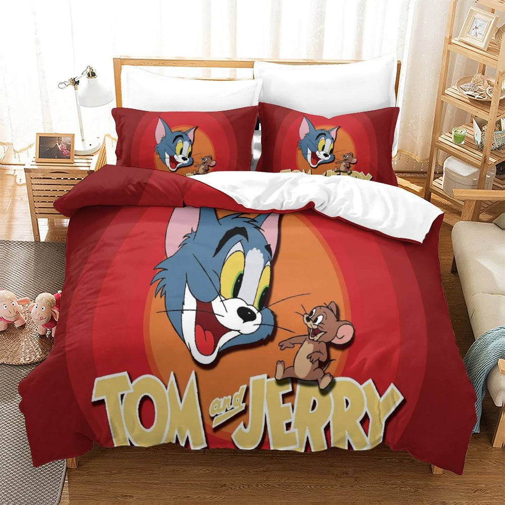 Tom and Jerry Bedding Set Quilt Cover Without Filler (Online Order Only)