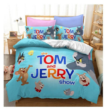 Tom and Jerry Cosplay Bedding Sets Quilt Covers Without Filler (Online Order Only)
