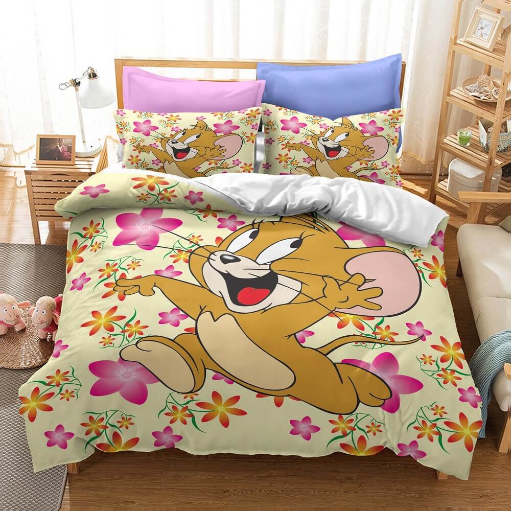 Tom and Jerry Cosplay Bedding Sets Quilt Covers Without Filler (Online Order Only)