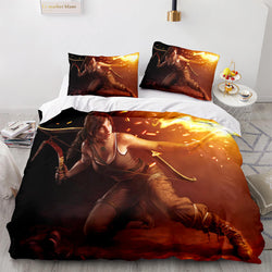 Tomb Raider Pattern Bedding Sets Quilt Covers Without Filler (Online Order Only)
