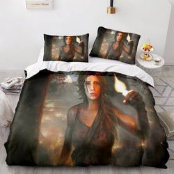 Tomb Raider Pattern Bedding Sets Quilt Covers Without Filler (Online Order Only)