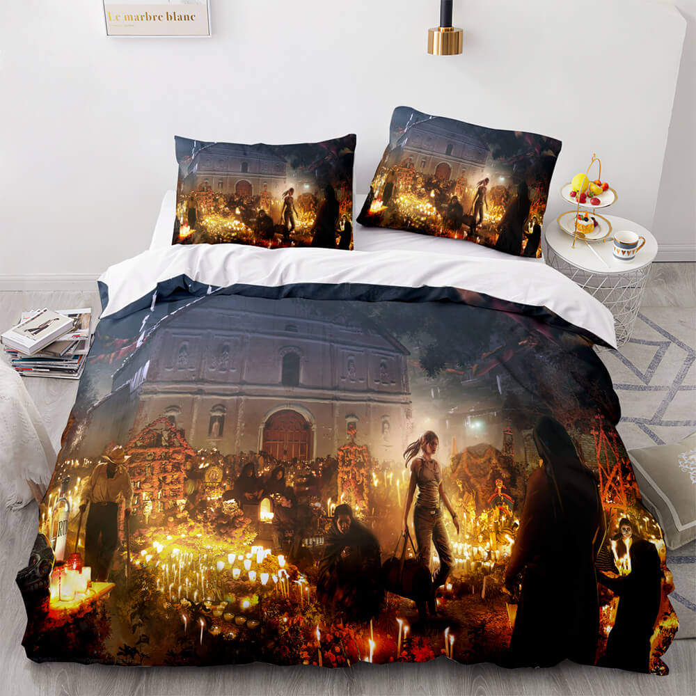 Tomb Raider Pattern Bedding Sets Quilt Covers Without Filler (Online Order Only)