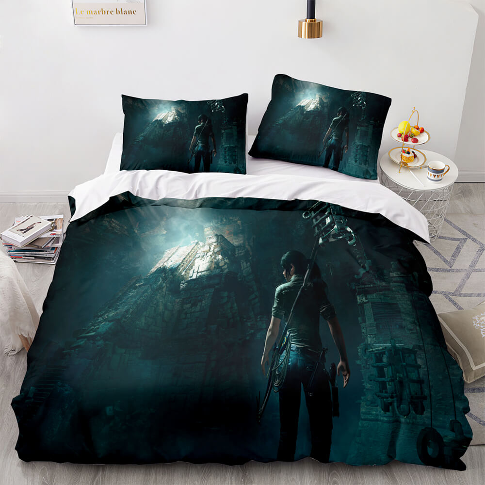 Tomb Raider Pattern Bedding Sets Quilt Covers Without Filler (Online Order Only)