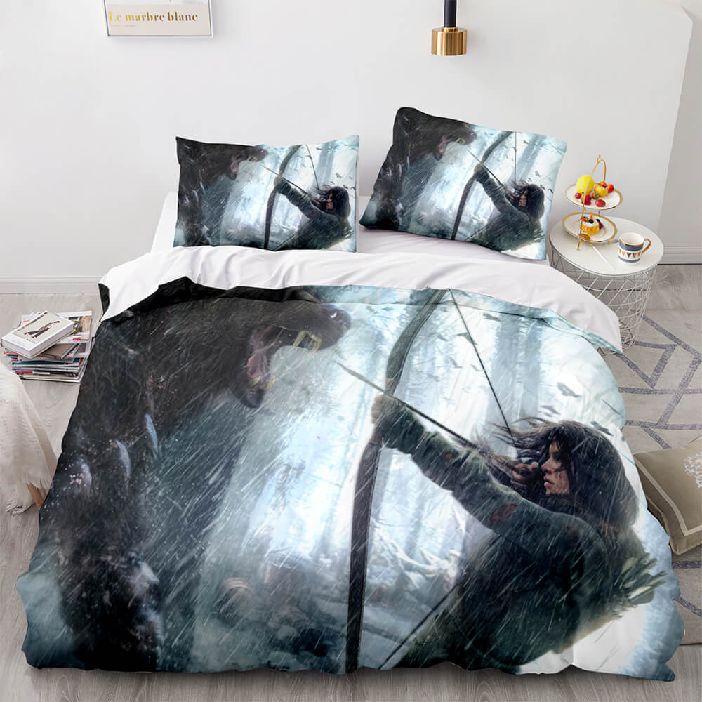 Tomb Raider Pattern Bedding Sets Quilt Covers Without Filler (Online Order Only)