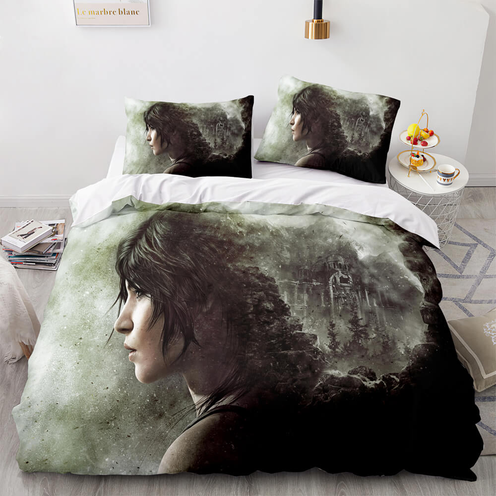 Tomb Raider Pattern Bedding Sets Quilt Covers Without Filler (Online Order Only)