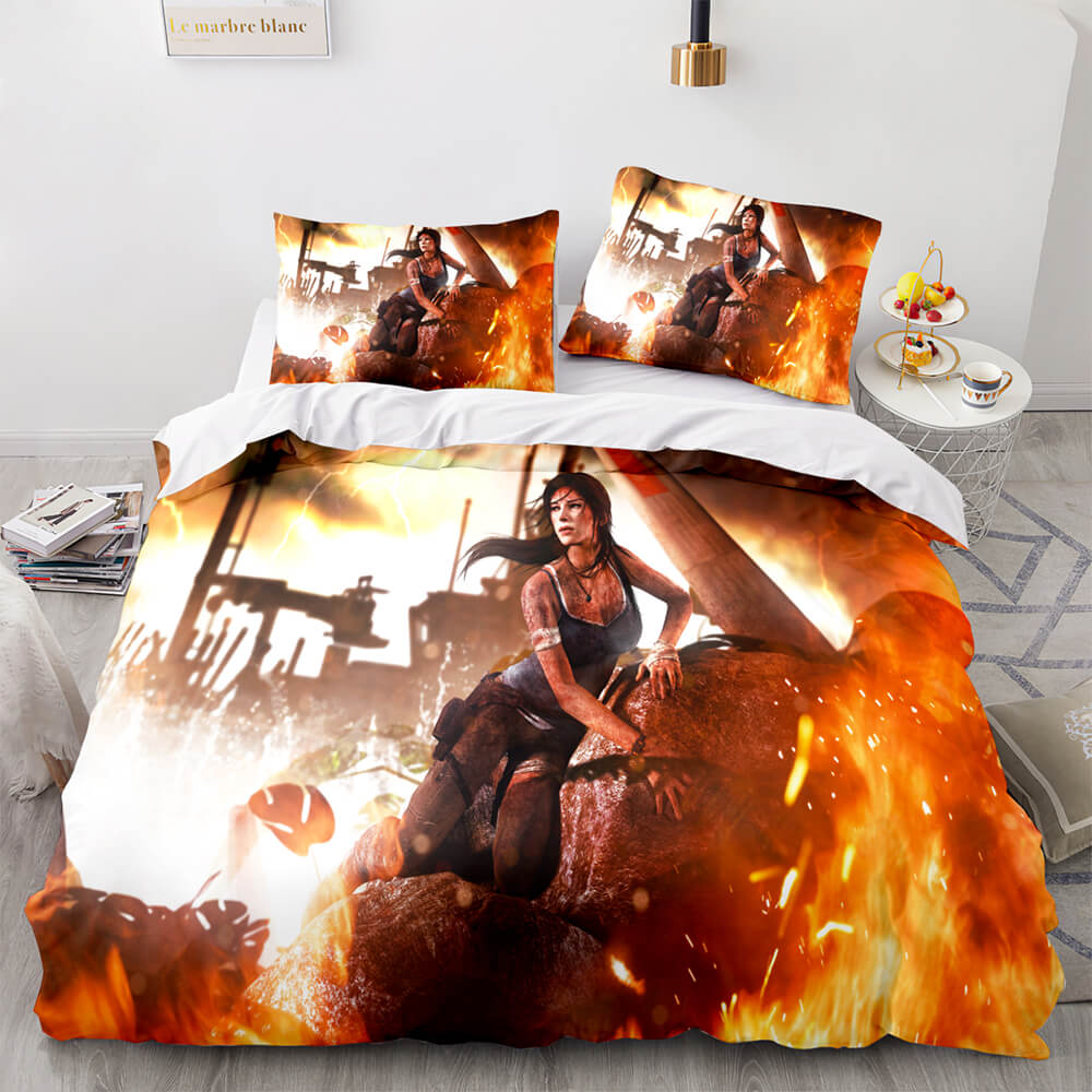Tomb Raider Cosplay Bedding Sets Quilt Covers Without Filler (Online Order Only)