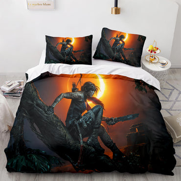 Tomb Raider Cosplay Bedding Sets Quilt Covers Without Filler (Online Order Only)