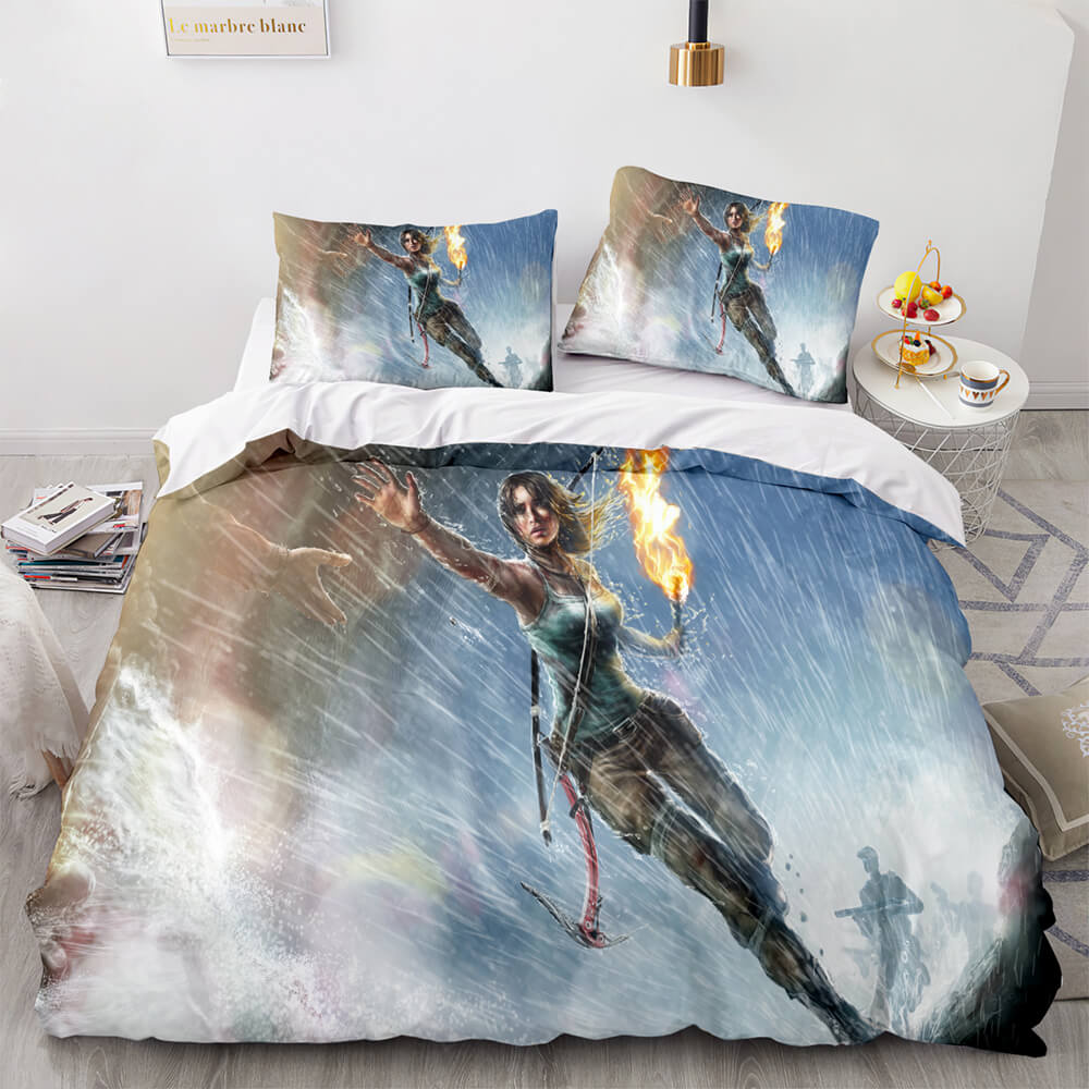 Tomb Raider Cosplay Bedding Sets Quilt Covers Without Filler (Online Order Only)
