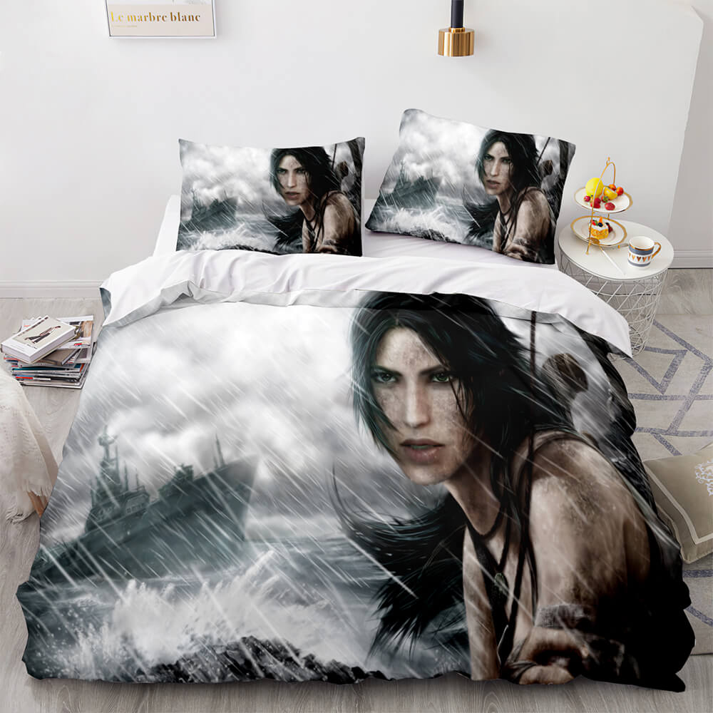 Tomb Raider Cosplay Bedding Sets Quilt Covers Without Filler (Online Order Only)