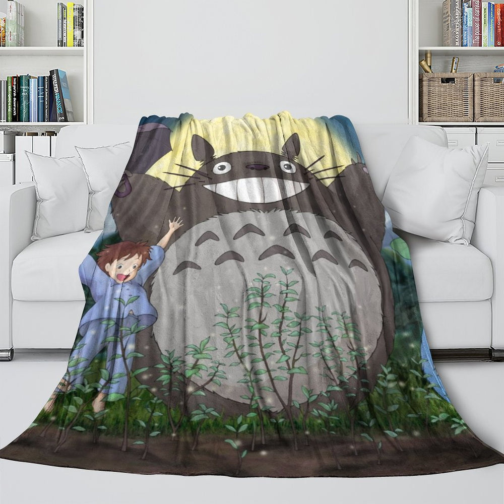 Tonari no Totoro Blanket Flannel Throw Room Decoration (Online Order Only)