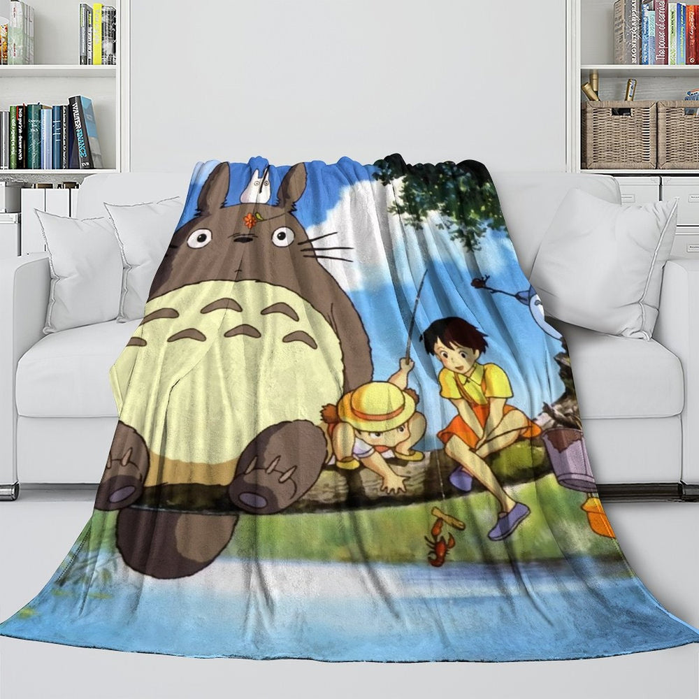 Tonari no Totoro Blanket Flannel Throw Room Decoration (Online Order Only)