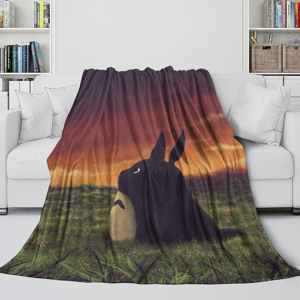 Tonari no Totoro Blanket Flannel Throw Room Decoration (Online Order Only)