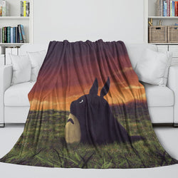 Tonari no Totoro Blanket Flannel Throw Room Decoration (Online Order Only)