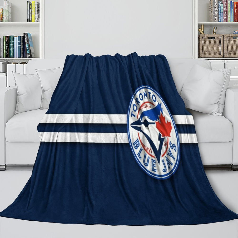 Toronto Blue Jays Blanket Flannel Throw Room Decoration (Online Order Only)