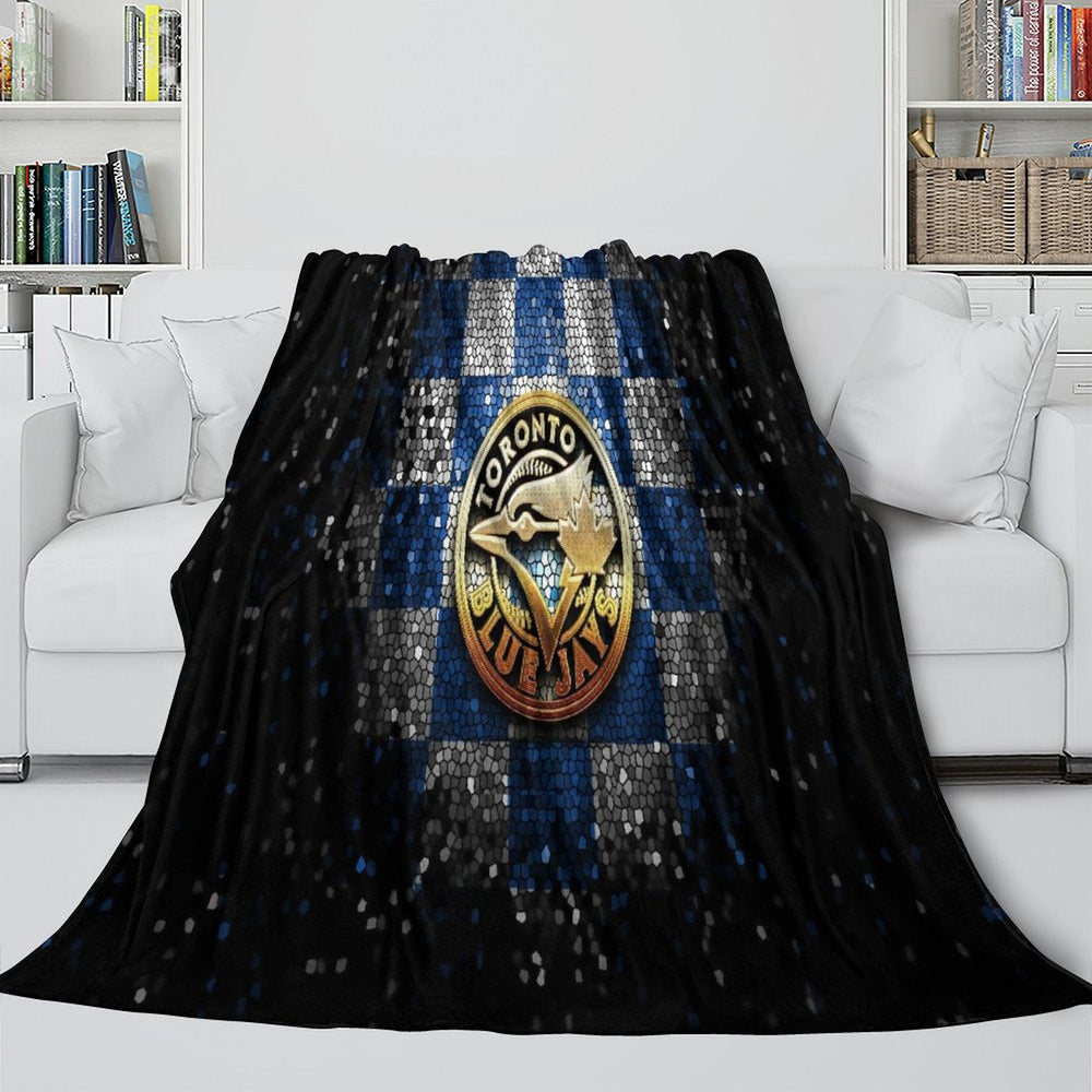 Toronto Blue Jays Blanket Flannel Throw Room Decoration (Online Order Only)