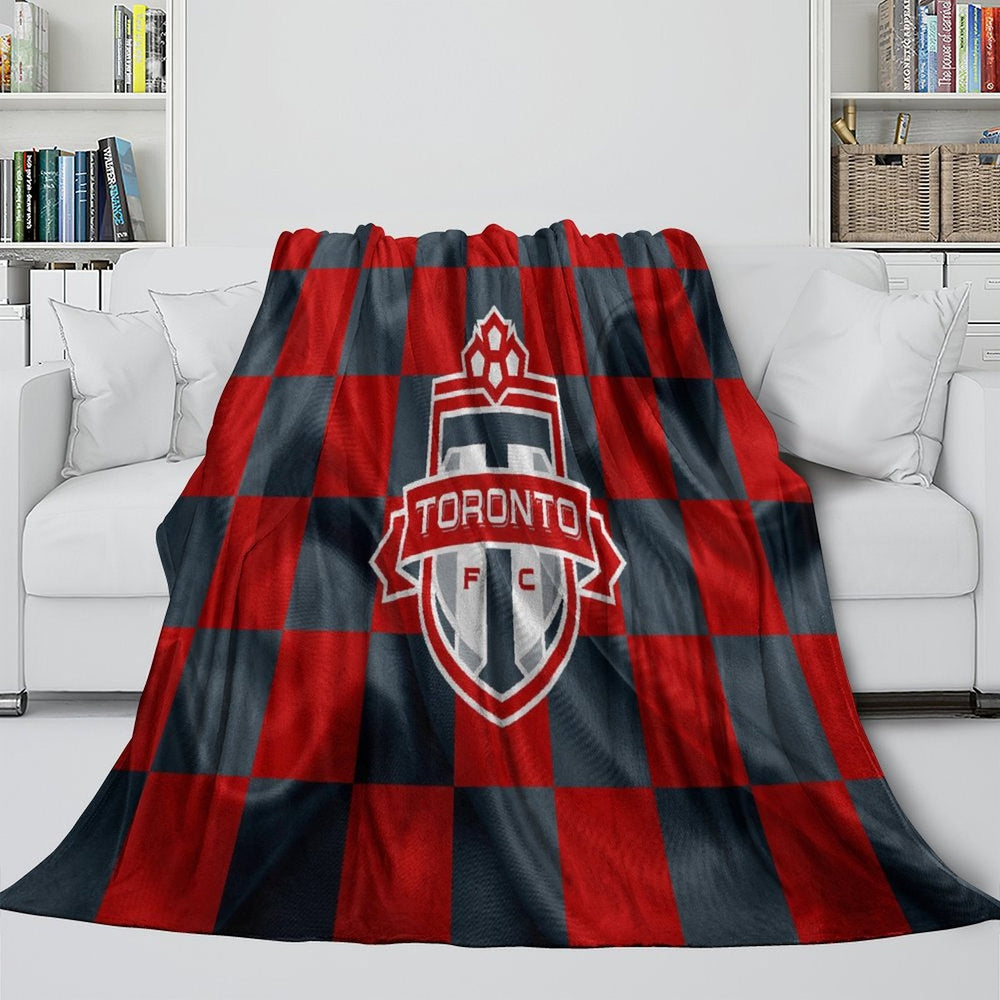 Toronto FC Blanket Flannel Fleece Throw Room Decoration (Online Order Only)