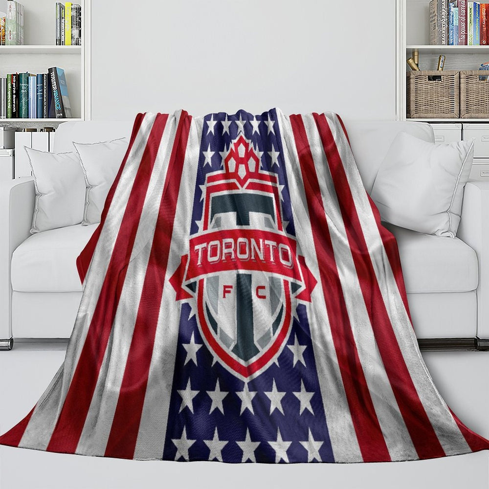 Toronto FC Blanket Flannel Fleece Throw Room Decoration (Online Order Only)