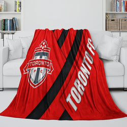 Toronto FC Blanket Flannel Fleece Throw Room Decoration (Online Order Only)