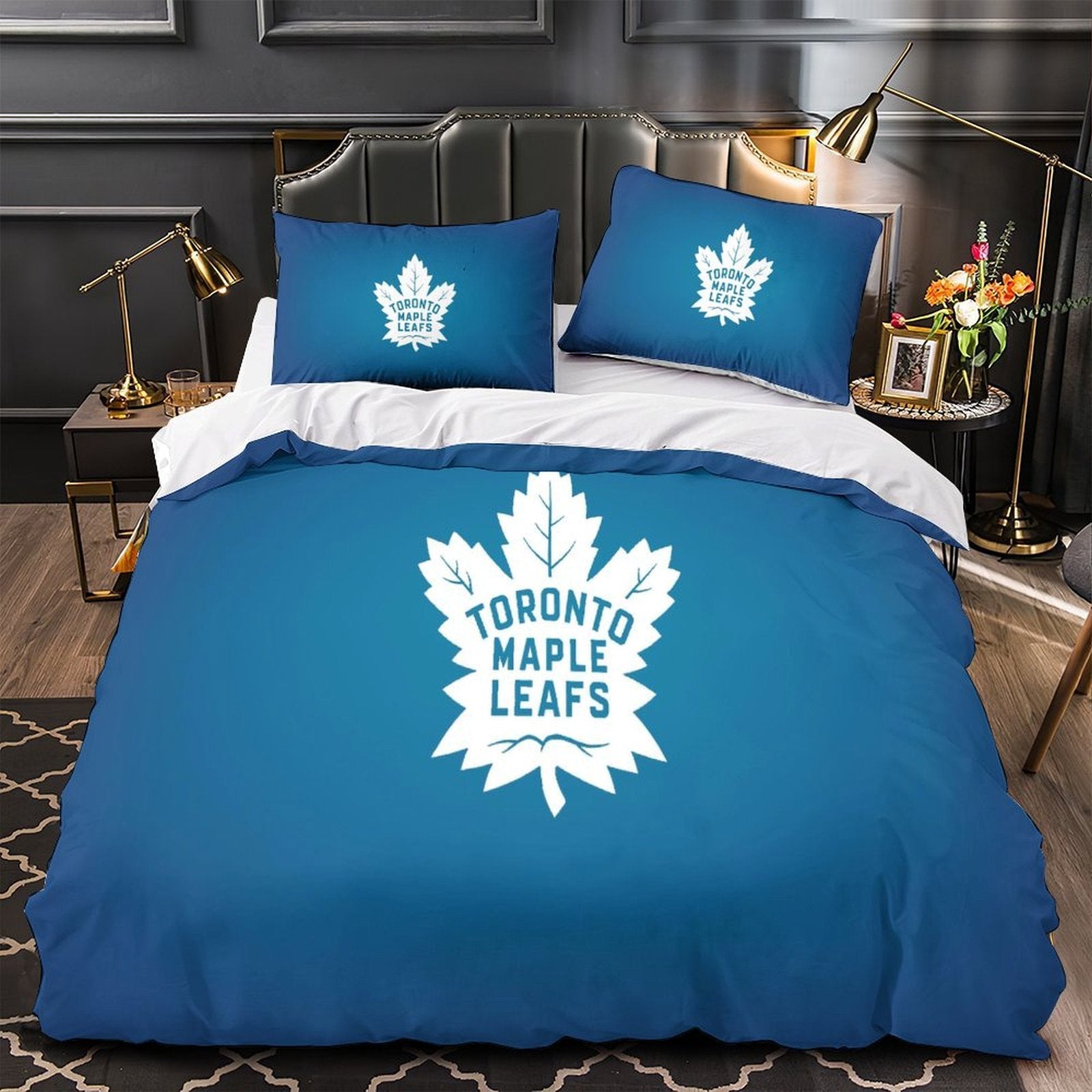 Toronto Maple Leafs Bedding Set Quilt Duvet Cover Without Filler (Online Order Only)